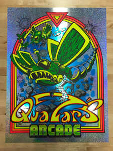 Screenprinted 5-Colour Black Light Poster by Dirty Donny - 18" x 24" Foil Variant - Sparkle