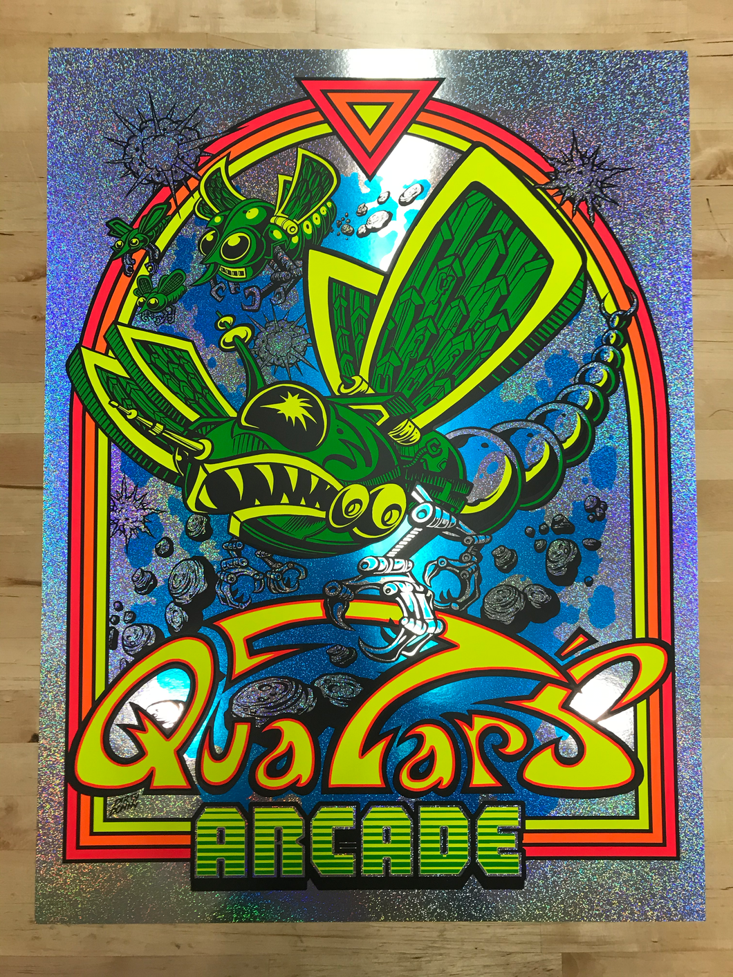 Screenprinted 5-Colour Black Light Poster by Dirty Donny - 18